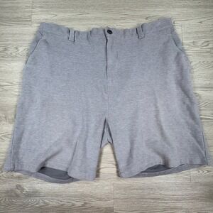 Society of One Men's Knit Shorts Gray‎ 2XLT Cotton Blend Elastic Waist Casual